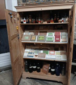 Early 1900s cameras on display at Strokestown Park House