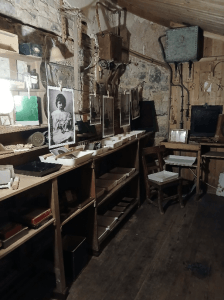 The original dark room at Strokestown Park House