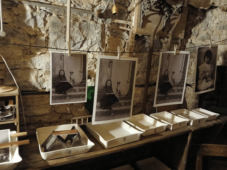 The original early 1900s dark room at Strokestown Park House