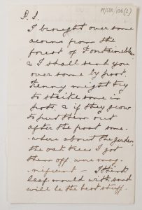 A hand written letter 