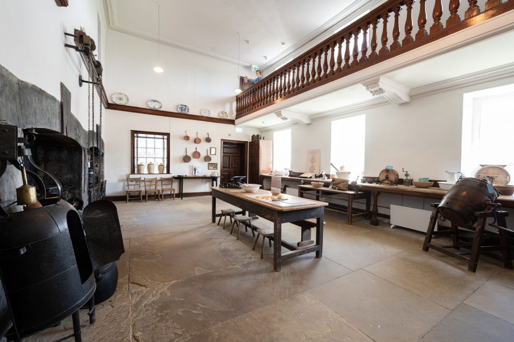 The kitchen in Strokestown Park House